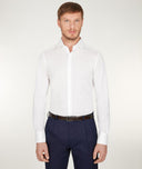 Camicia Cotone Bianco Piquet