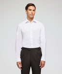 Camicia su Misura da Uomo Bianca in Oxford di Cotone