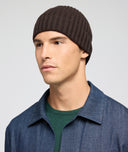 Bonnet en cachemire marron