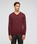 Pull en cachemire bordeaux