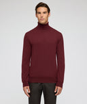 Pull en cachemire bordeaux